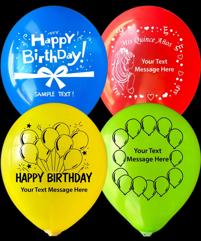 Happy Birthday Balloons.